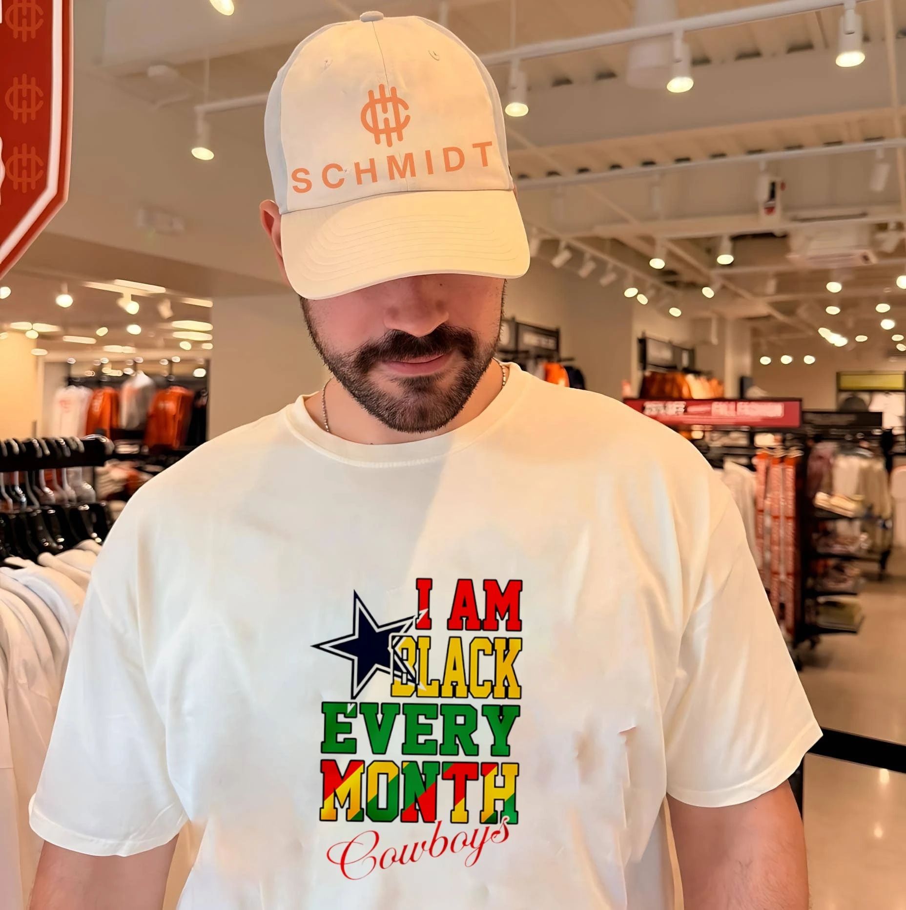 Dallas Cowboys I am Black Every Month Juneteenth logo shirt