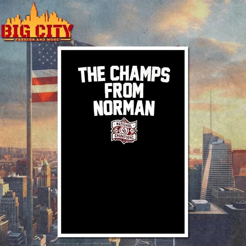 Oklahoma Baseball The Champs From Norman T-Shirt