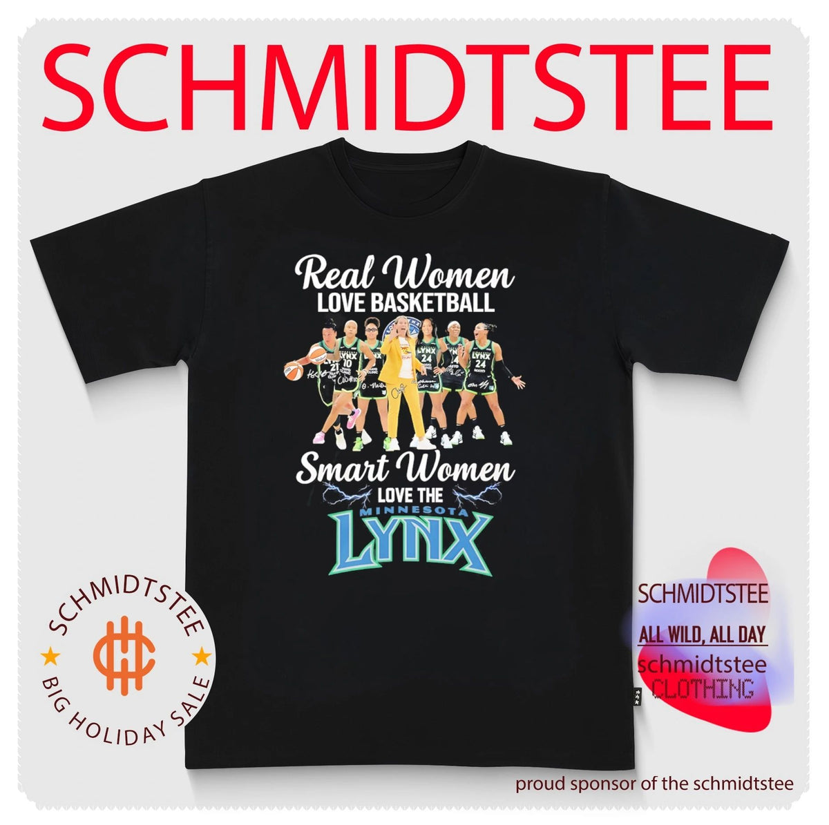 Real women love basketball smart women love the Minnesota Lynx shirt