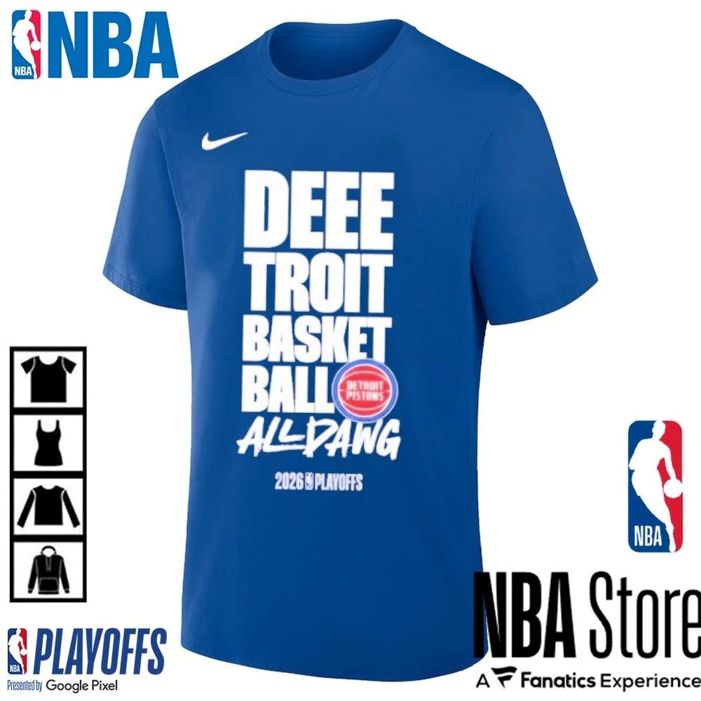 Deeetroit Basketball All Dawg Detroit Pistons 2026 NBA Playoffs Shirt