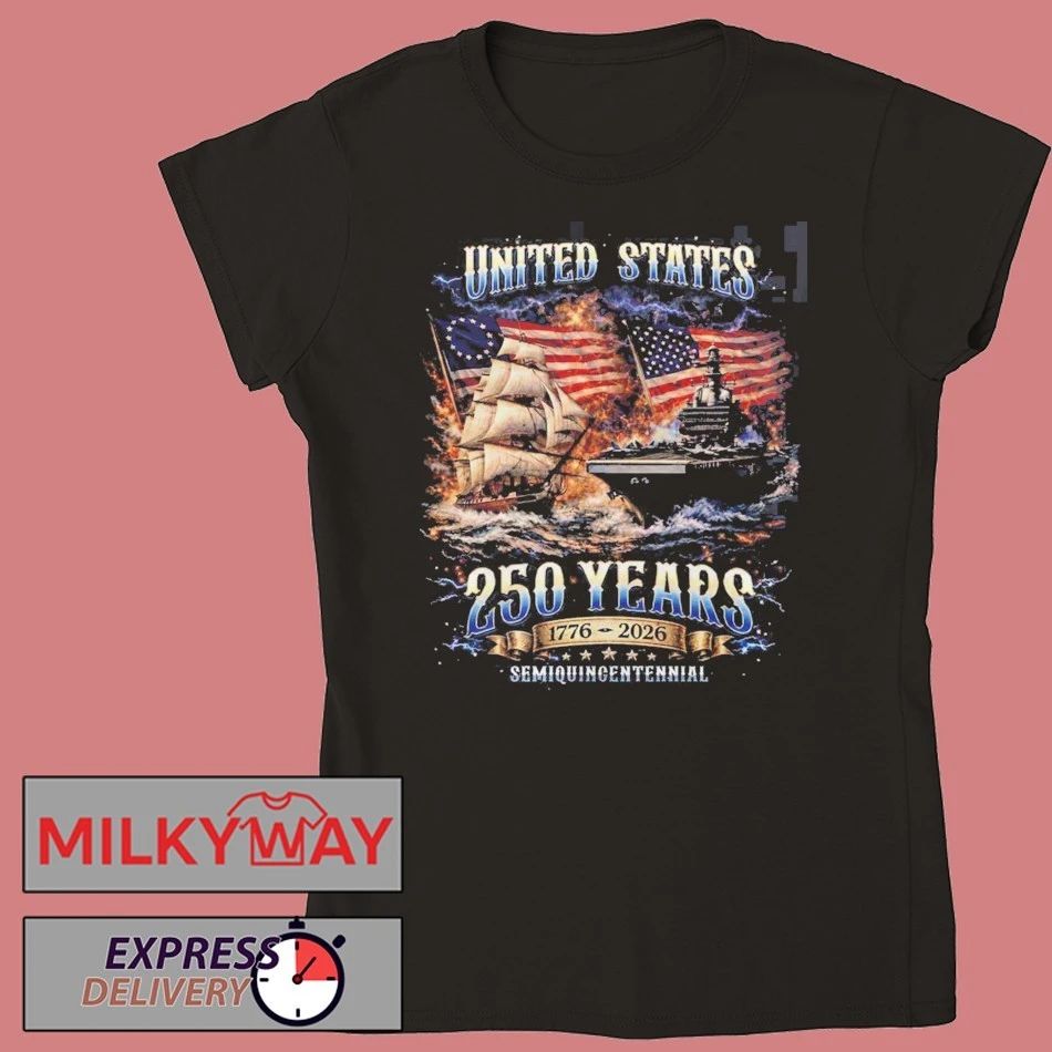 United States Of America USA 250 Anniversary 1776 2026 American Flag Semiquincentennial Vintage T-Shirt