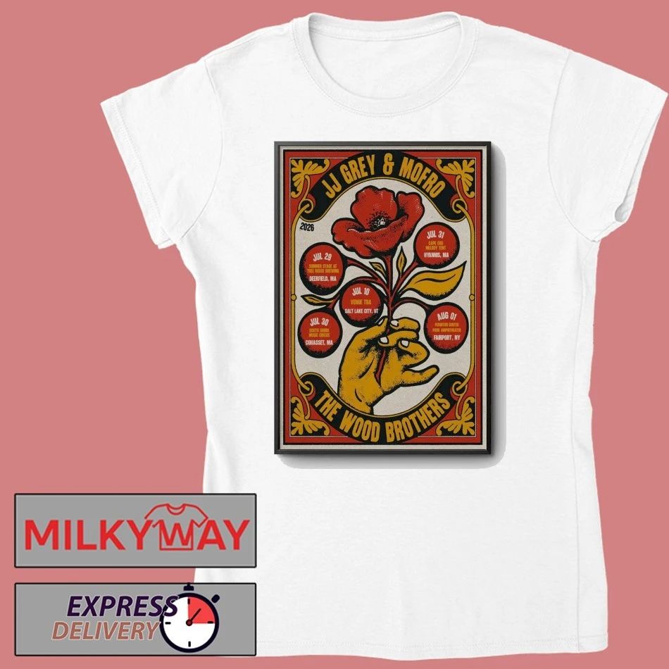 Summer Poster The Wood Brothers With JJ Grey And Mofro 2026 shirt