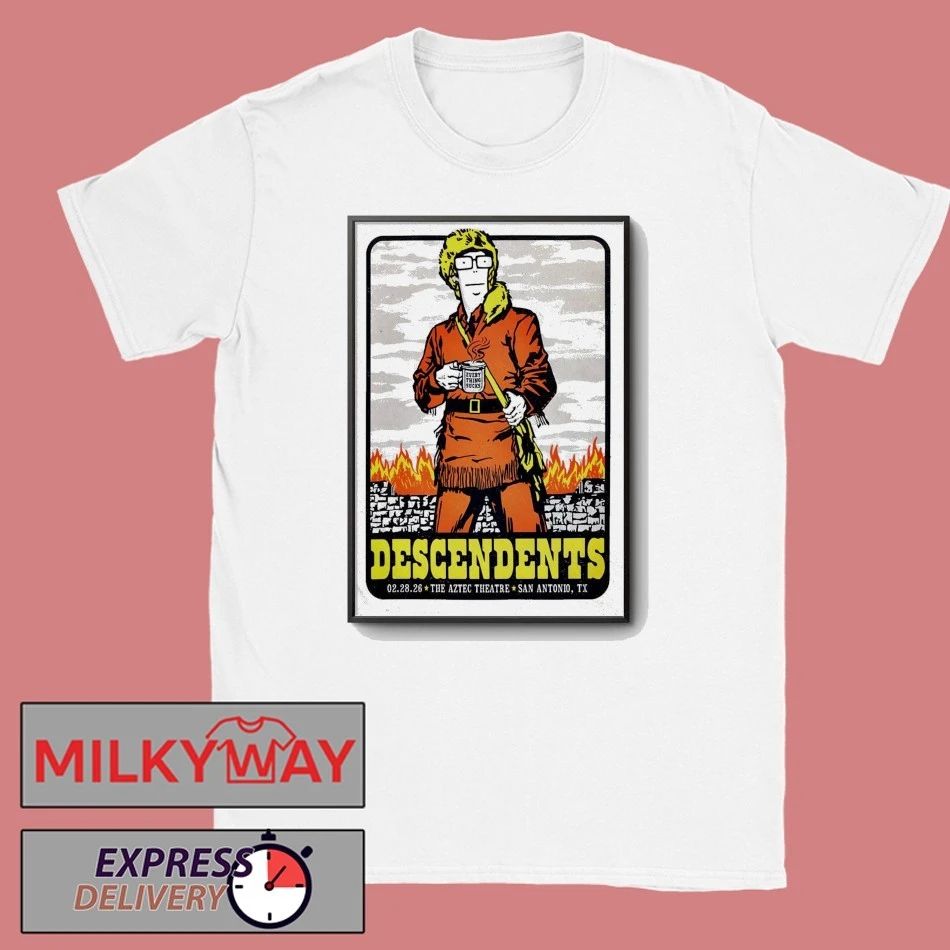 Descendents Aztec Theatre in San Antonio TX Feb 28 2026 Poster shirt