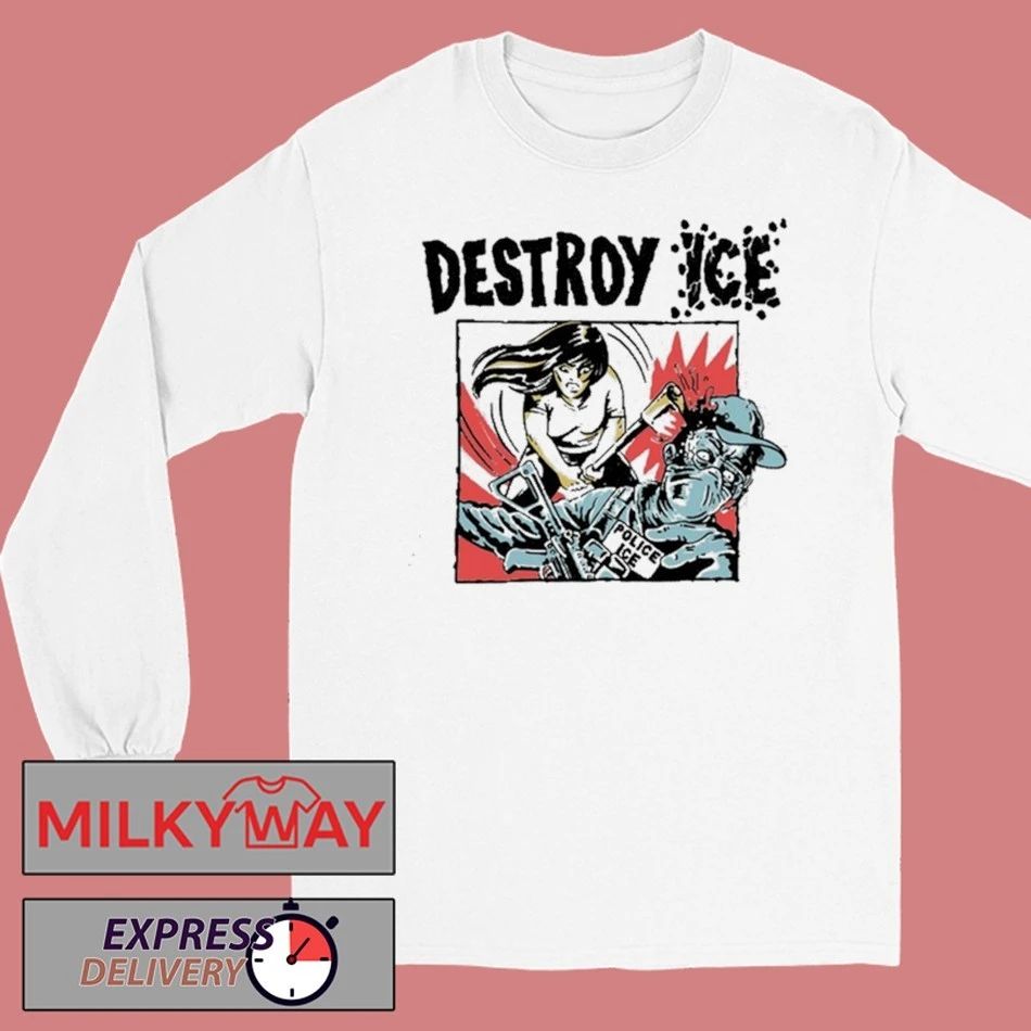 Destroy Ice Police Ice White Shirt