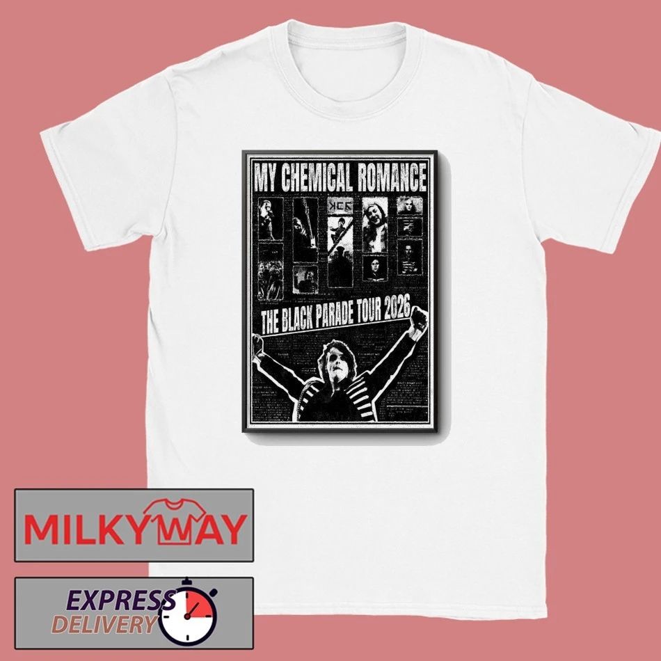 My Chemical Romance Tour The Black Parade 2026 Poster shirt