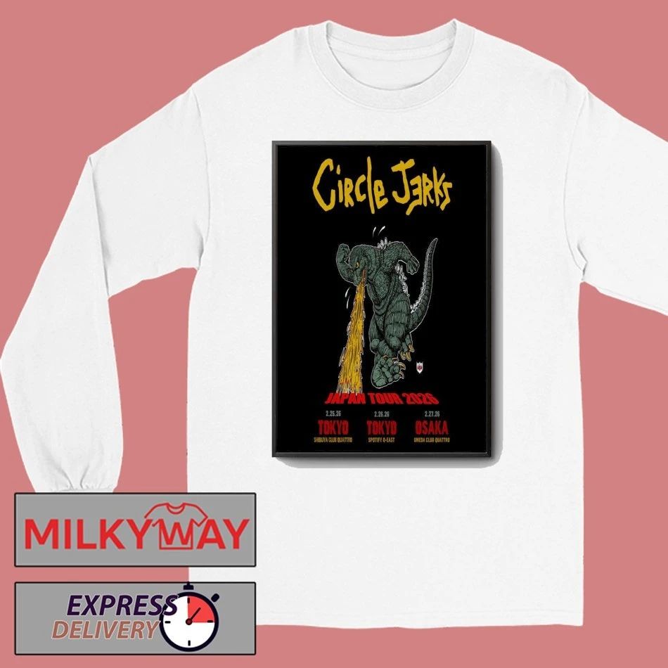 Circle Jerks Tour Japan 2026 Poster shirt