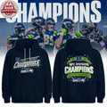 Seattle Seahawks x NFC Division Champions 2026 Logo Hoodie T-Shirt