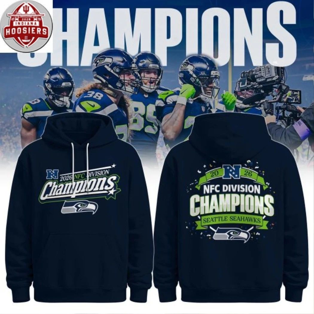 Seattle Seahawks x NFC Division Champions 2026 Logo Hoodie T-Shirt