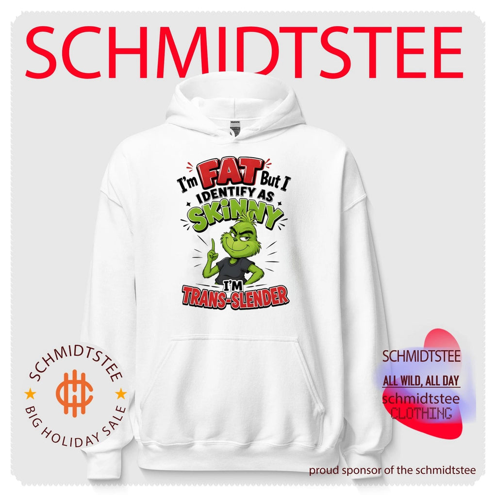 I’m fat but I identify as skinny I’m trans-slender Grinch shirt