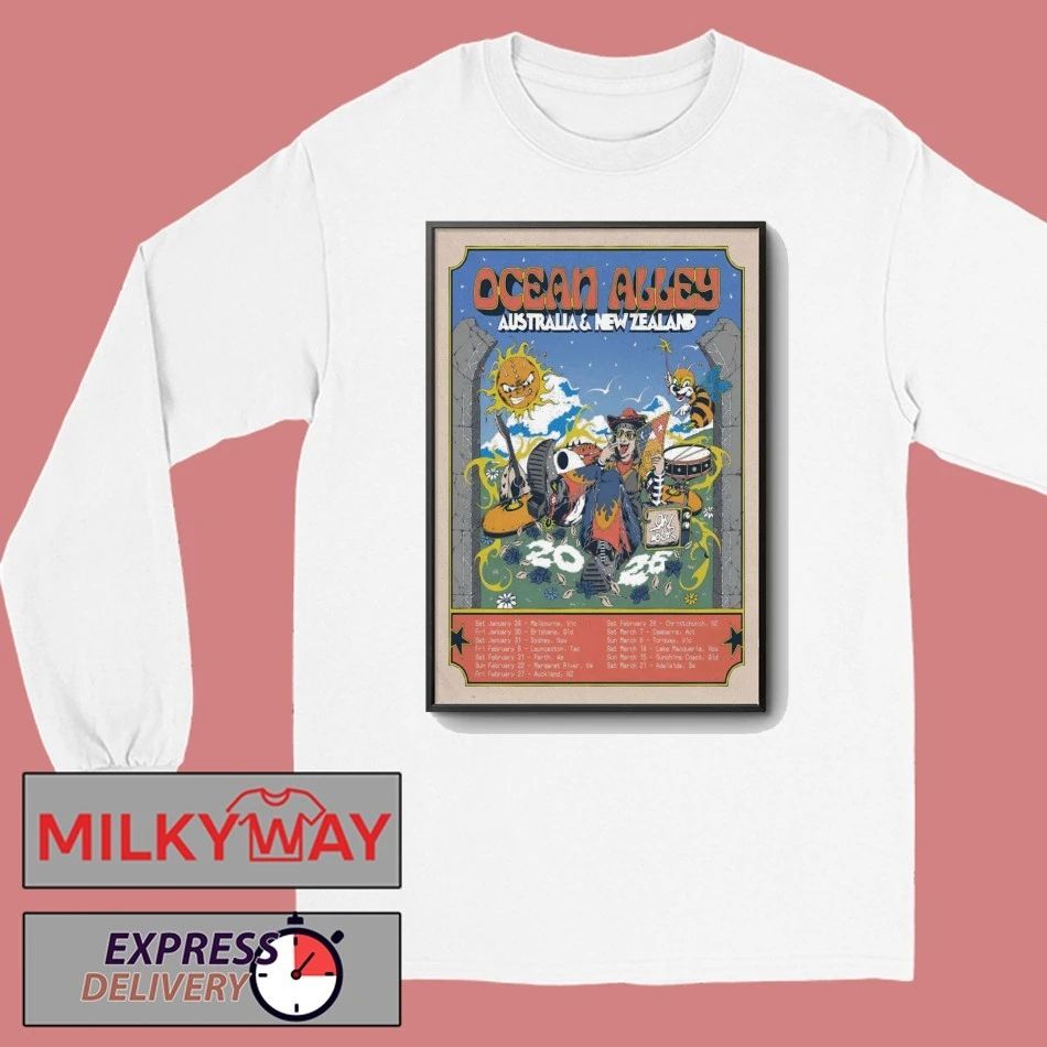 Ocean Alley Australia And New Zealand 2026 Shows Poster shirt