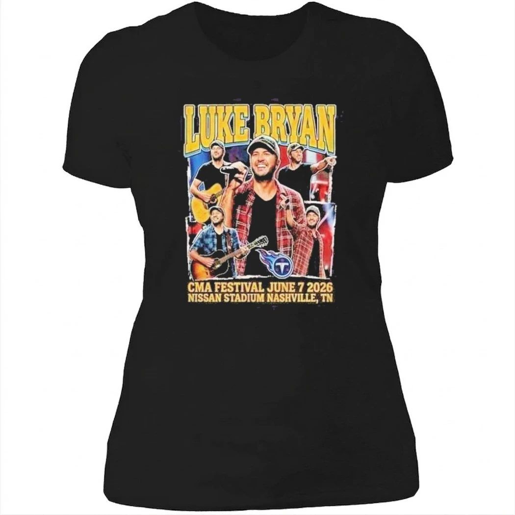 Luke Bryan CMA Festival June 7 2026 Nissan Stadium Nashville SoFi Sponsored Vintage Bootleg Collab Tennessee Titans NFL Shirt