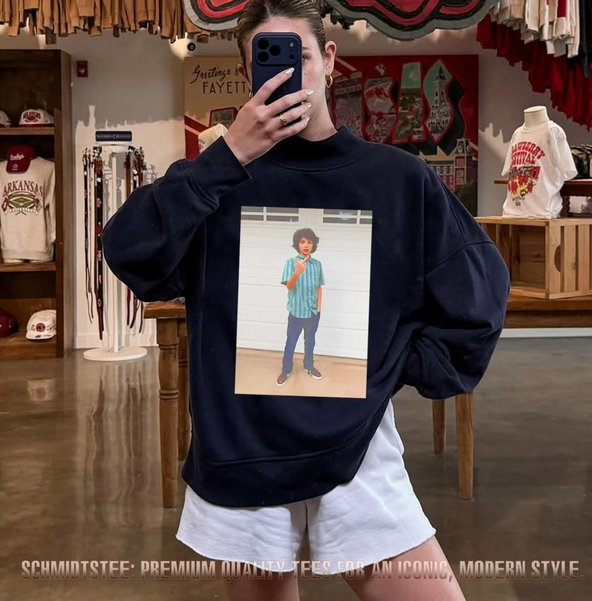 Little Finn Wolf middle finger shirt