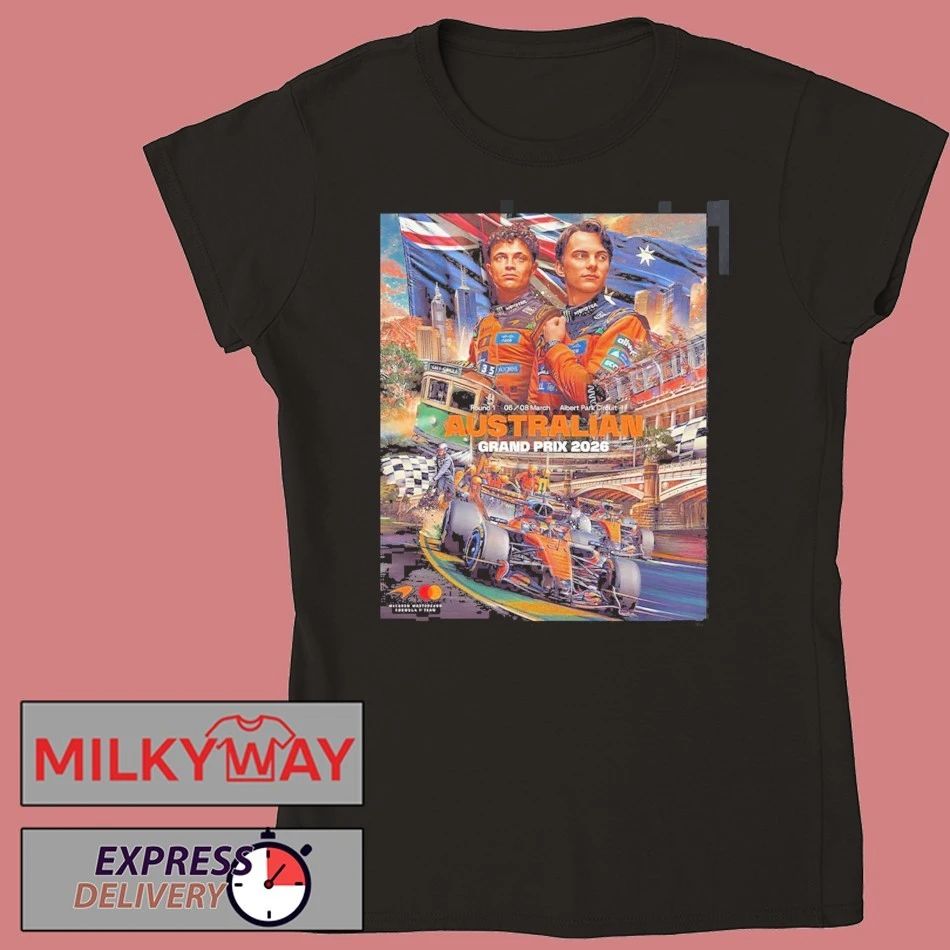 McLaren F1 Team 2026 Australia Grand Prix From 6-8 March At Albert Park In Melbourne T-Shirt