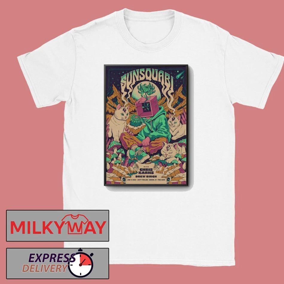 Sunsquabi Levitt Pavilion In Denver CO Jun 13 2026 Poster shirt