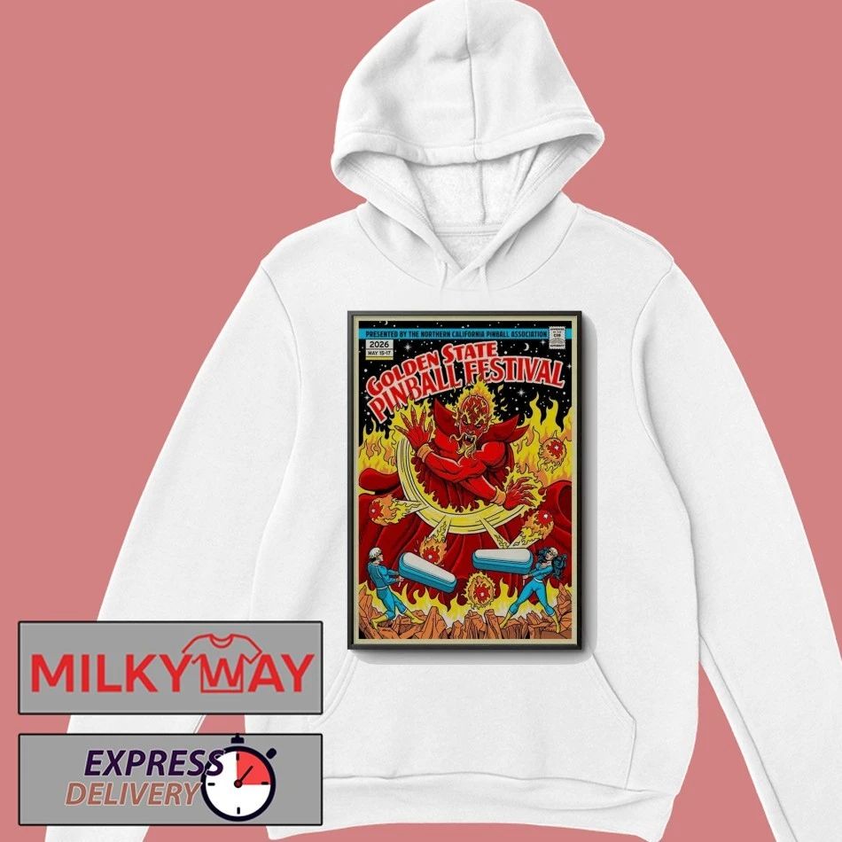 Tour May 17 2026 Golden State Pinball Festival Poster Lodi, CA shirt