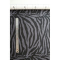 Dashboard Fabric – ZEBRA DARK GREY