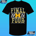 Michigan Wolverines 2026 NCAA Men’s Basketball Final Four March Madness Final Four Shirt