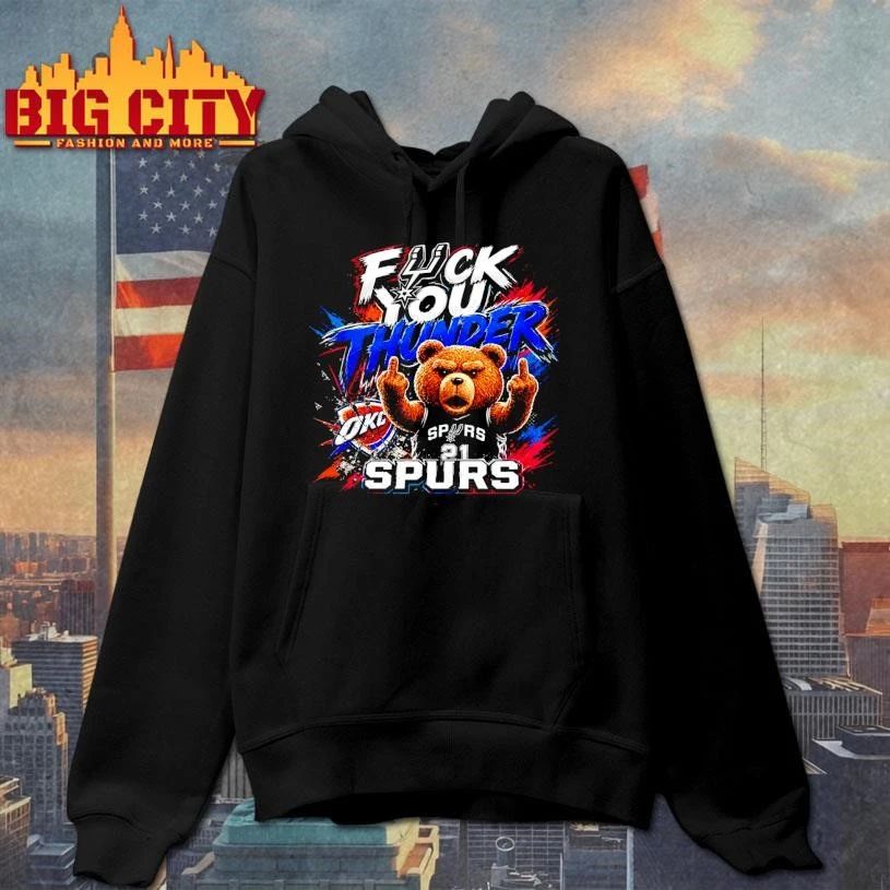 Spurs vs Thunder 2026 Fck You Thunder NBA Playoffs Conference Finals Shirt