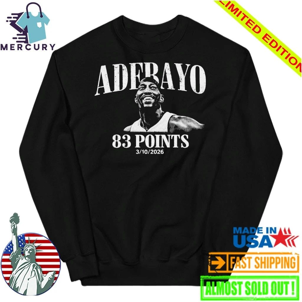 Bam Adebayo 83 Points March 10, 2026 Shirt