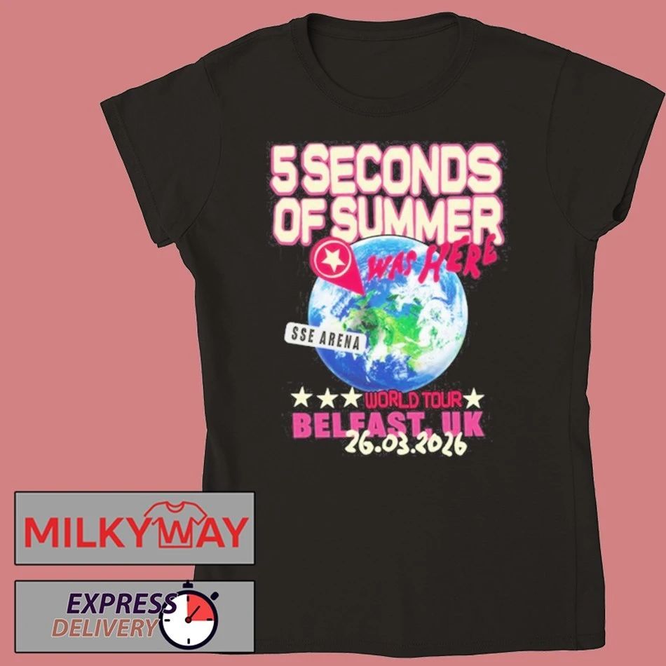 5 Seconds Of Summer World Tour Belfast, UK 26.03.2026 shirt