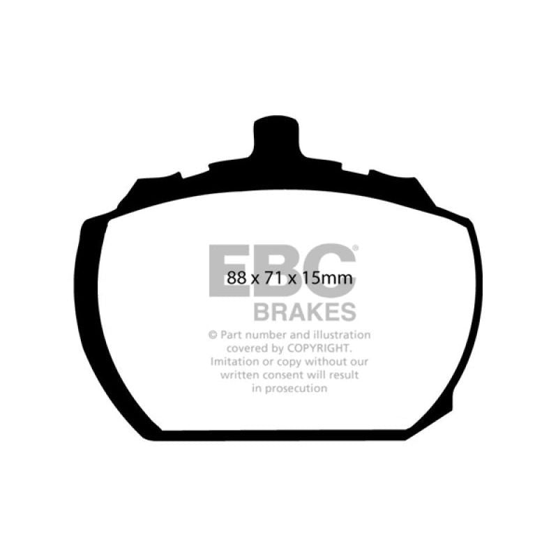 EBC 73-76 Mg MGB GT V8 3.5 Redstuff Front Brake Pads