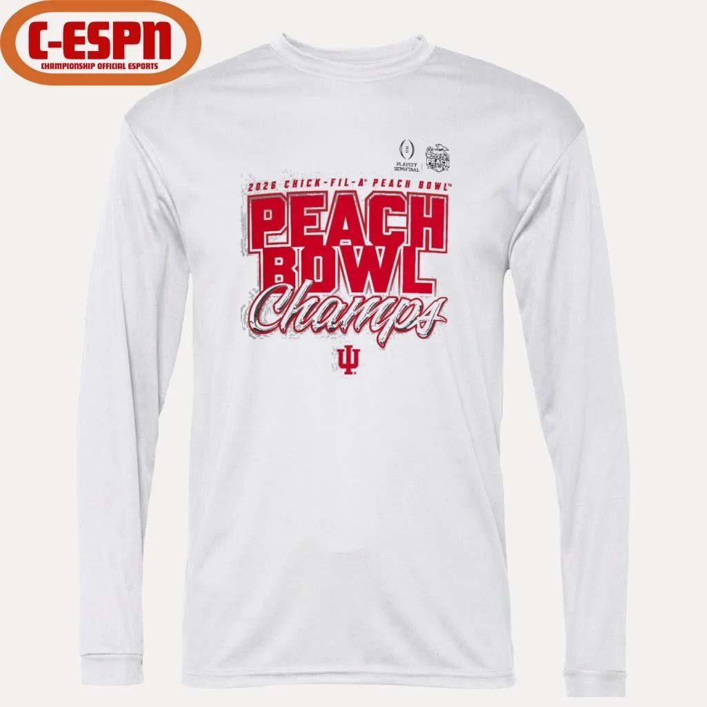 Indiana University Hoosiers Football 2026 Peach Bowl Champions T-Shirt