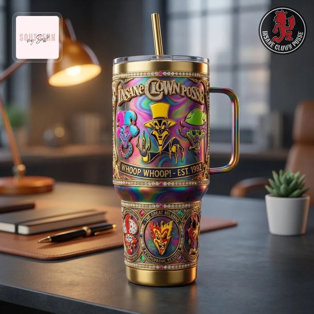 Insane Clown Posse ICP Fan Art Insulated Tumbler with Handle