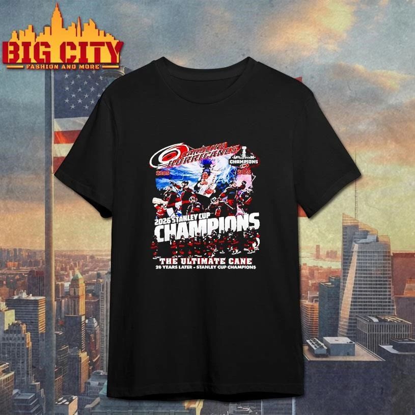 Carolina Hurricanes the ultimate cane team collage 2006 2026 Stanley Cup champions 20 years later T Shirt