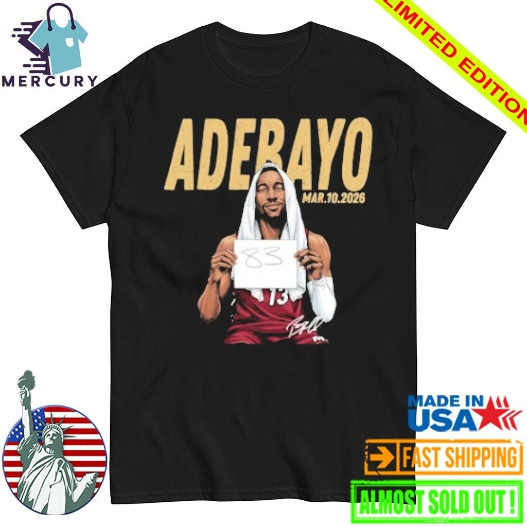 Miami History Bam Adebayo 83 Points Shirt