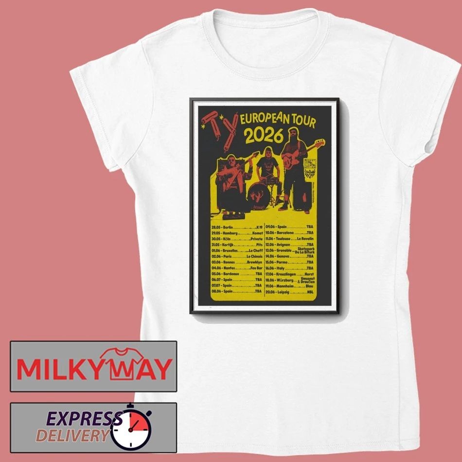 Ty4listening European Tour 2026 Poster shirt