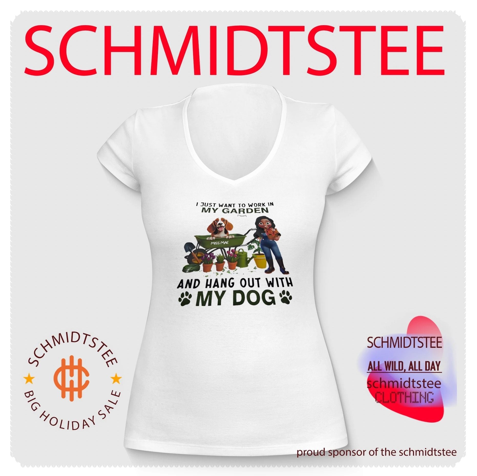 I just want to work in my garden and hang out with my dog shirt