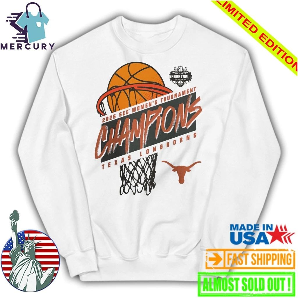Texas Longhorns 2026 SEC Women’s Basketball Tournament Champions Logo Shirt