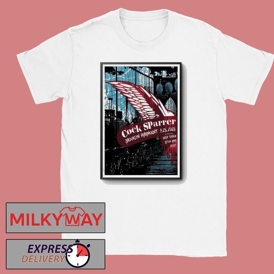 Poster Cock Sparrer at Brooklyn Paramount 03.28.2026 shirt