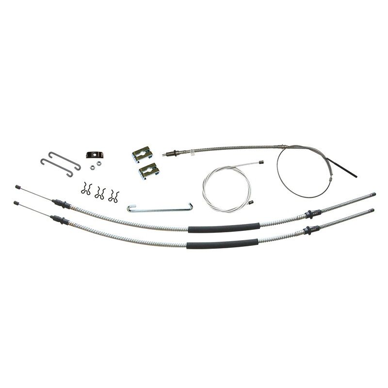 1968-72 El Camino T-400 Trans Complete E-Brake Cable Kit, Stainless