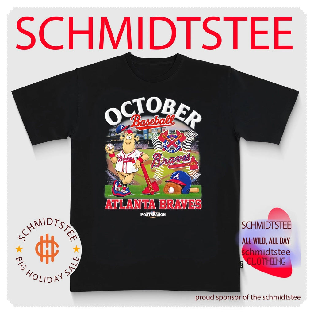 Atlanta Braves October Baseball 2026 Postseason graphic shirt