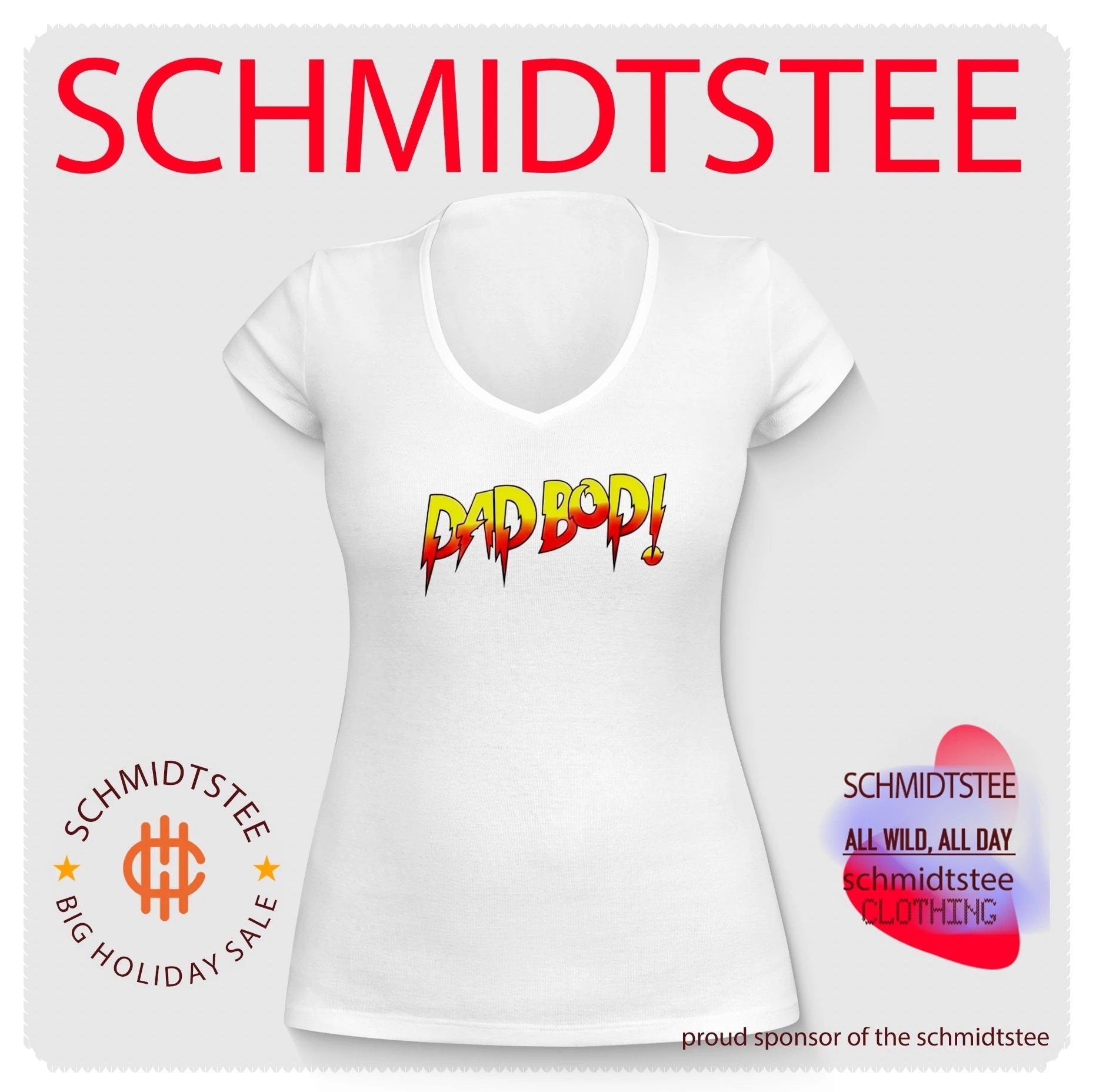 Dad Bod fire graphic shirt