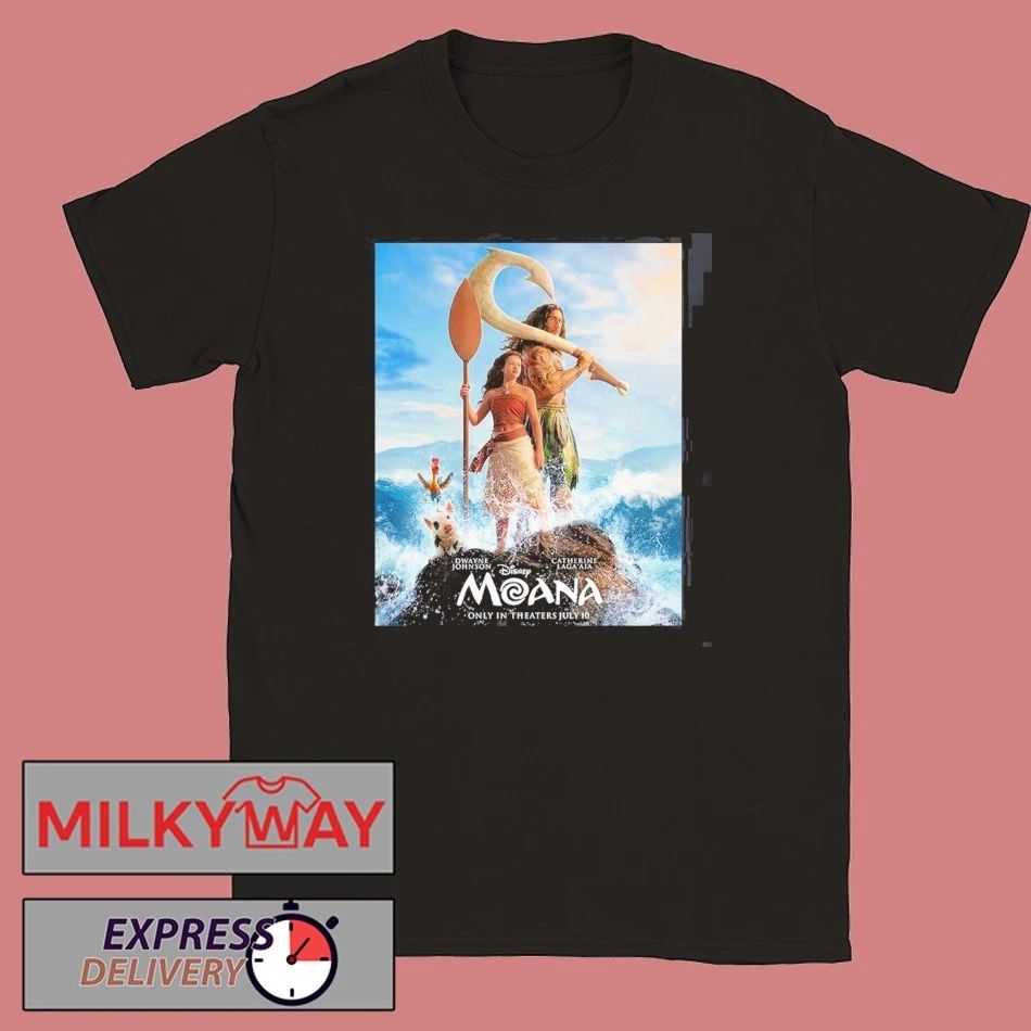 Moana Live Action Starring The Rock Dwayne Johnson And Catherine Laga’aia In Theaters On July 10 2026 T-Shirt