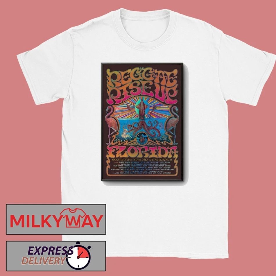 Reggae Rise Up Florida Vinoy Park In St. Petersburg FL Mar 12-15 2026 Poster shirt