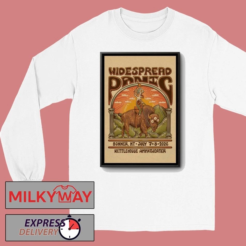 Widespread Panic KettleHouse Amphitheater In Bonner MT Jul 7-8 2026 Poster shirt