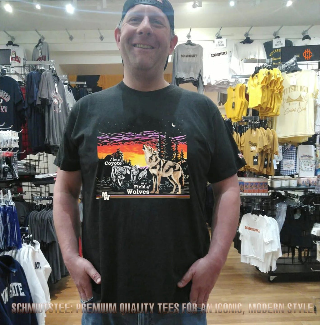Morgan Wallen Coyote In A Field of Wolves illustration shirt