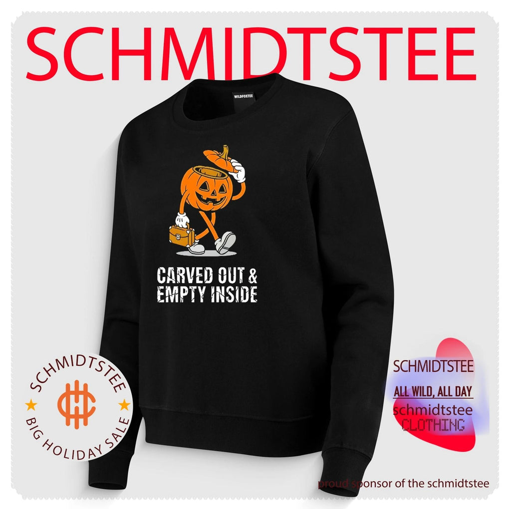 Pumpkin carved out & empty inside shirt