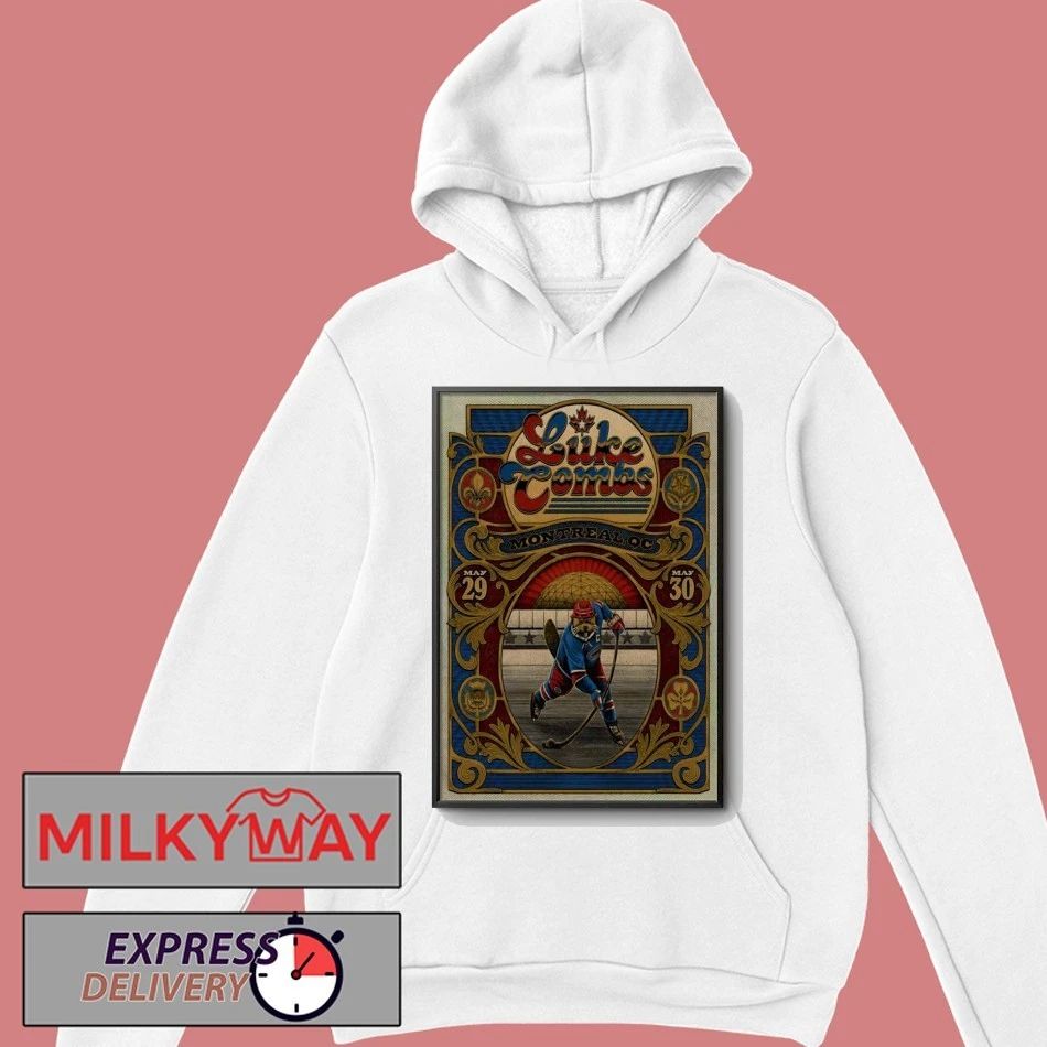 TOUR May 29 & 30 2026 Luke Combs Montreal QC Event On Poster shirt