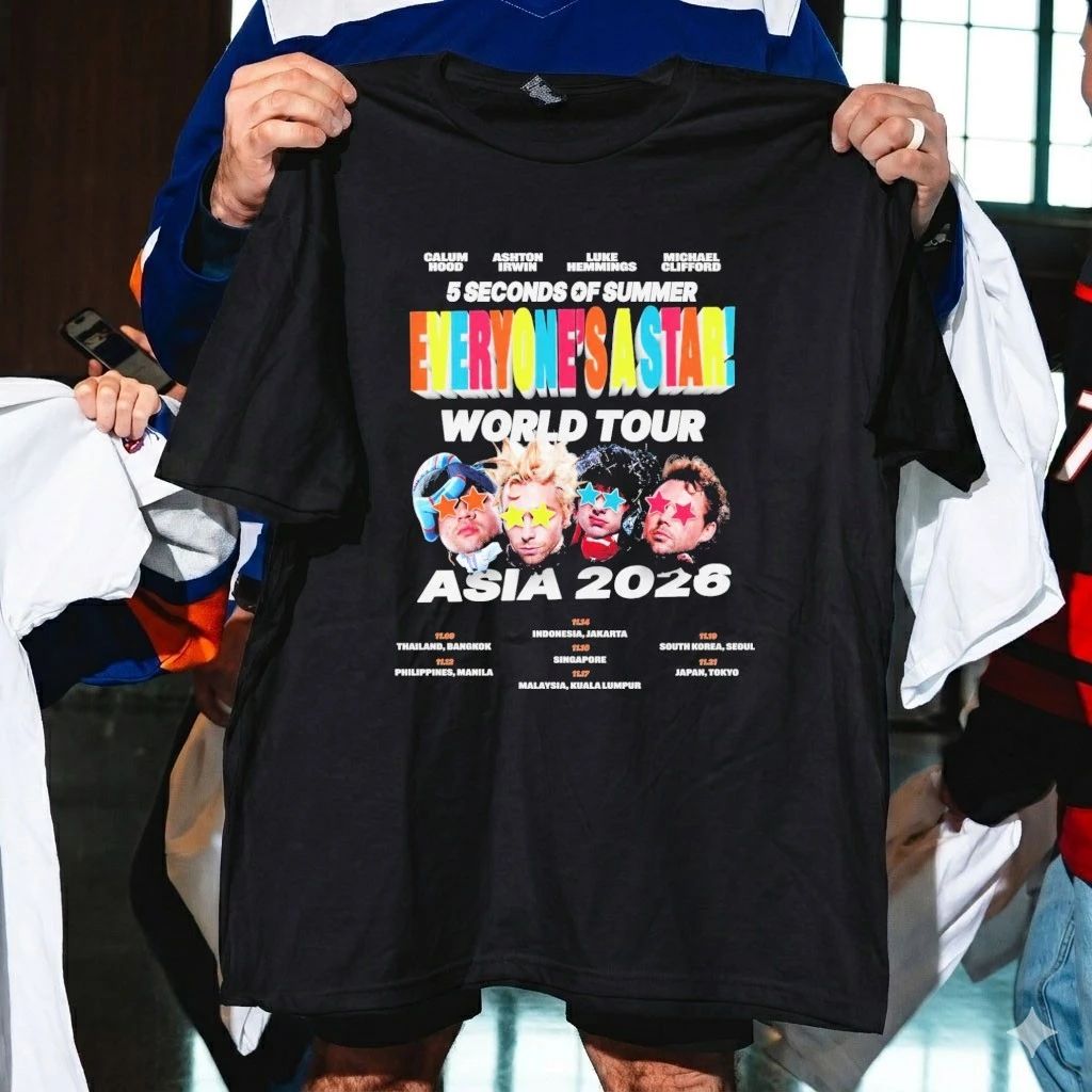5 Seconds of Summer Asia Tour 2026 Everyones A Star Shirt