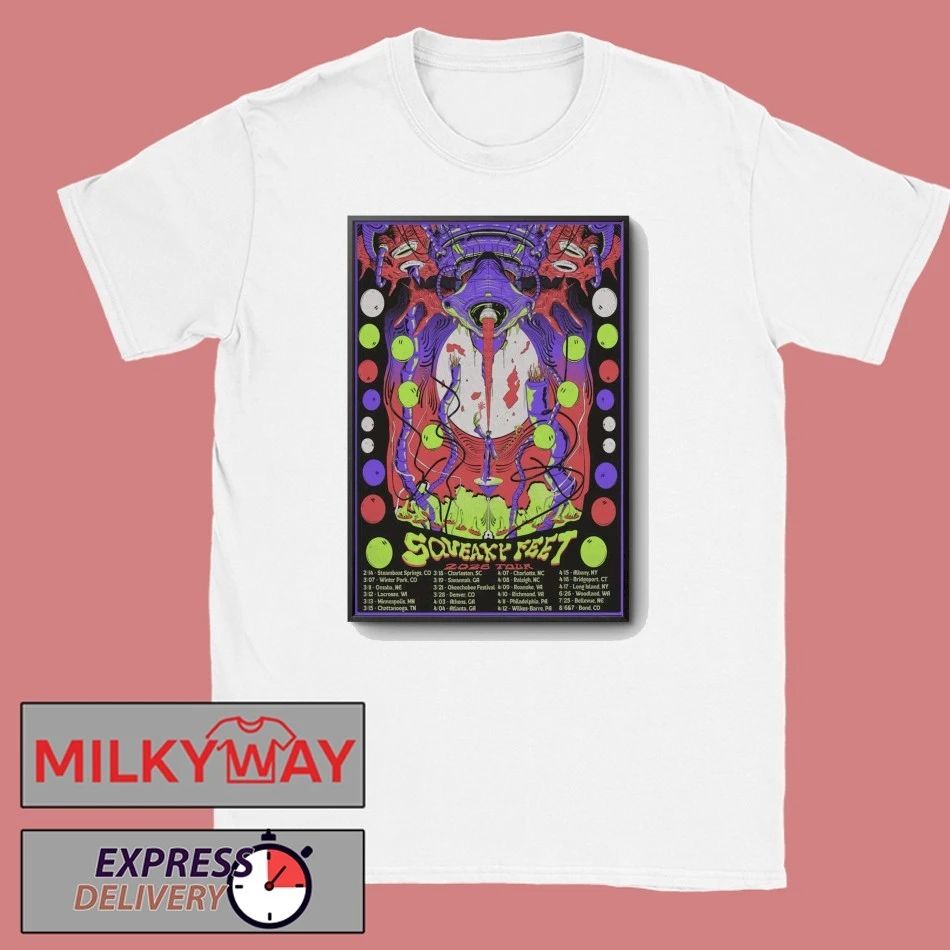 Squeaky Feet Band 2026 Tour Poster shirt