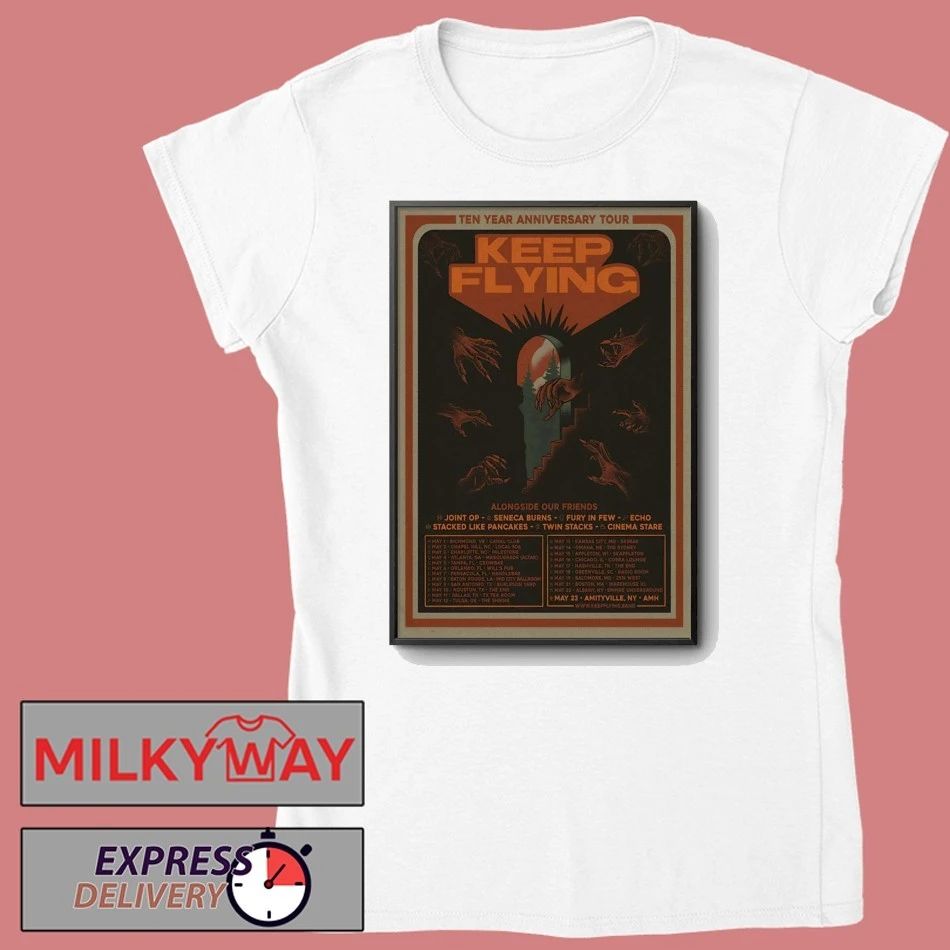 Keep Flying Ten Year Anniversary Tour 2026 Poster shirt