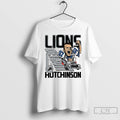 Classic Aidan Hutchinson Detroit Lions Football Caricature Player Graphic T Shirts