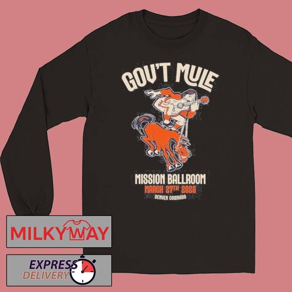 Gov’t Mule Mar 27, 2026 at Mission Ballroom, Denver Tour Shirt