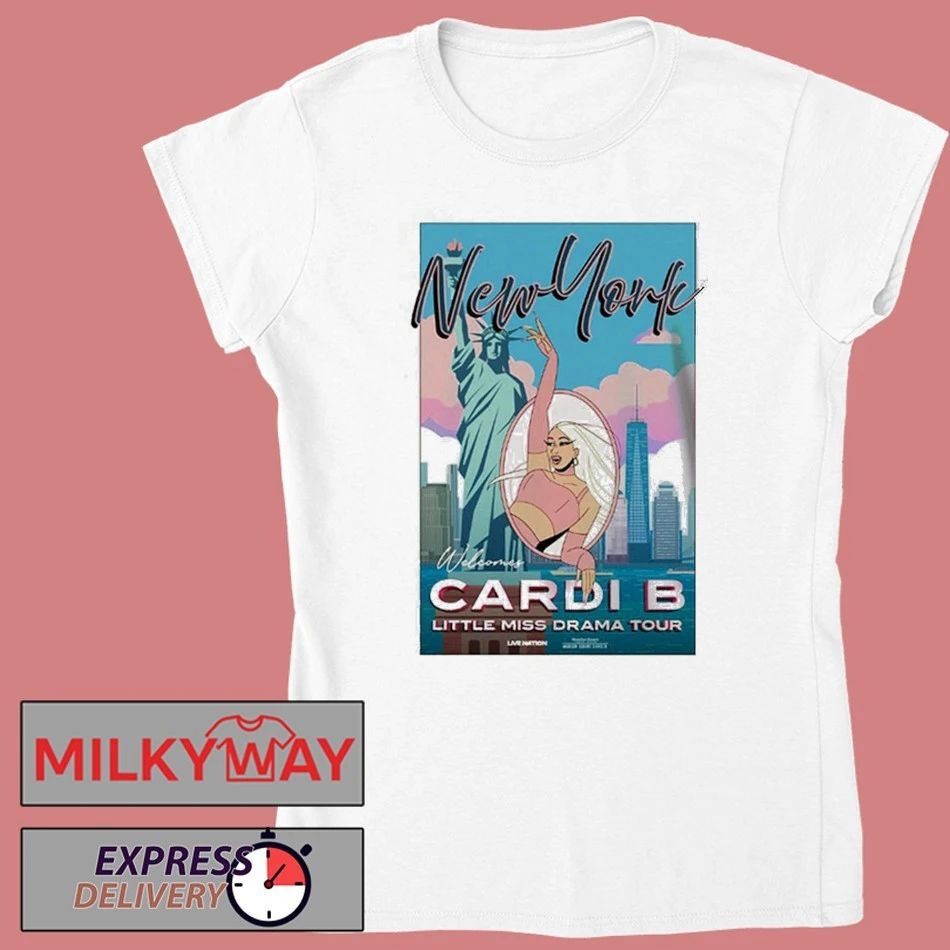 Cardi B Little Miss Drama Tour 2026 Venue Poster At Madison Square Garden On March 26 2026 New York shirt
