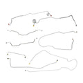 1973-80 Chevrolet GMC Suburban 2wd Complete Manual Disc Brake Line Kit 8pc, 3/4 ton, Stainless