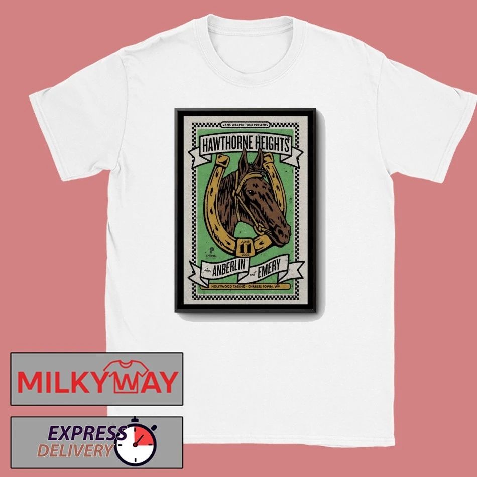 SHOW June 11 2026 Hawthorne Heights Charles Town Poster shirt